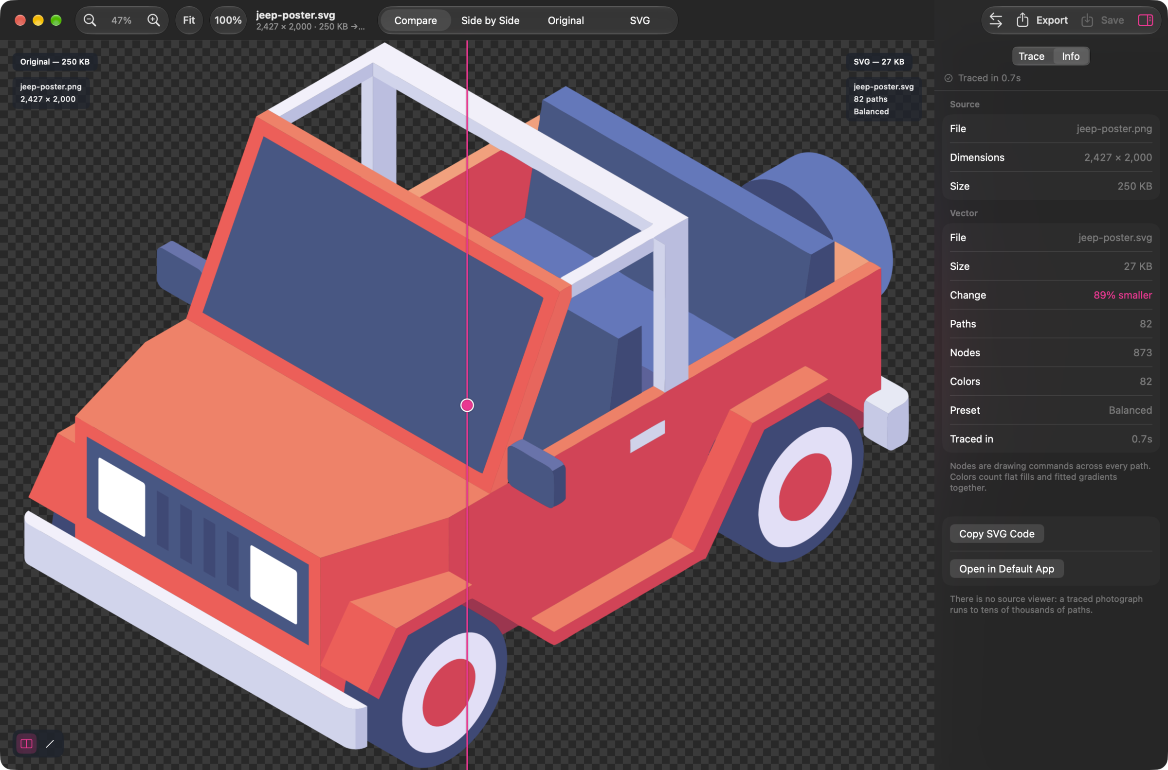 Check the path, node, and color counts